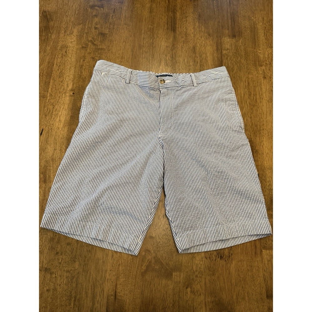 Polo Ralph Lauren Boys Size 18 Blue Seersucker Shorts